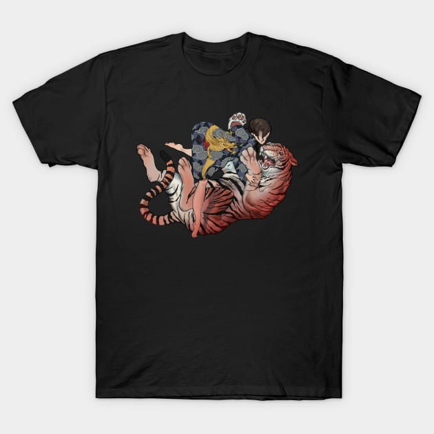 Dragon VS Tiger T-Shirt by RudeOne